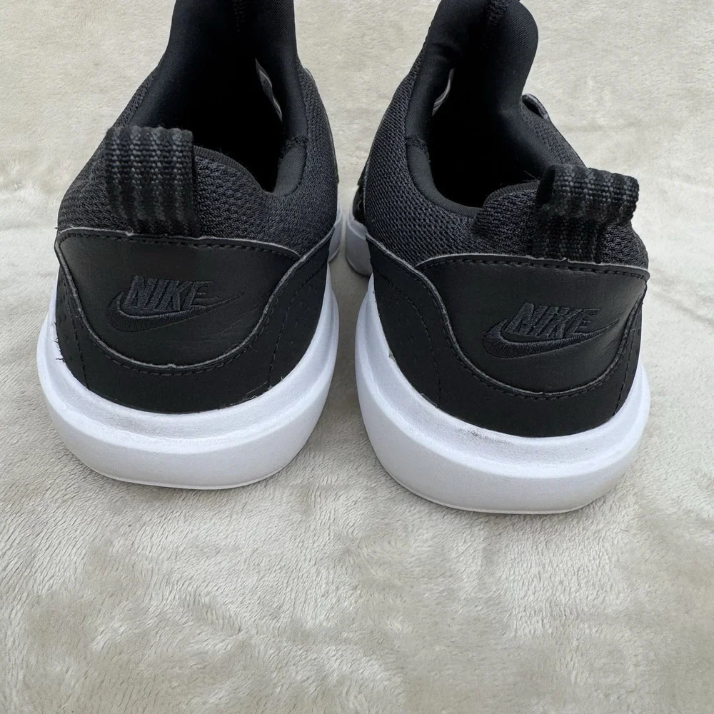 Nike AD Comfort Men 10.5 Black White Slip On Shoes DJ0999-001 Sneakers